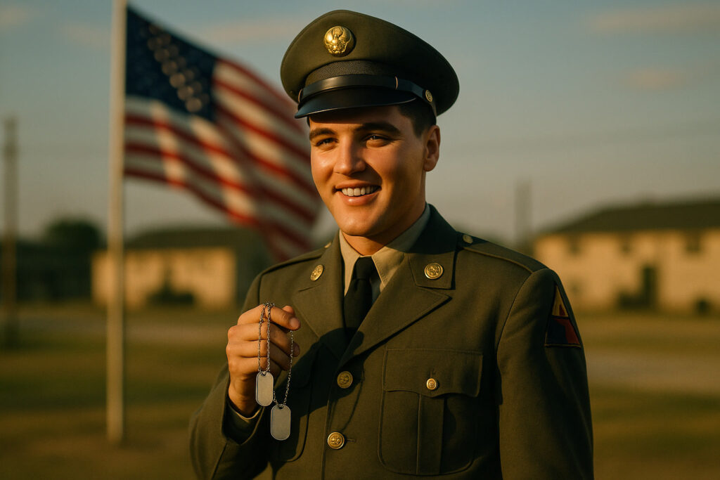 Elvis Presley Drafted into the U.S. Army — detail