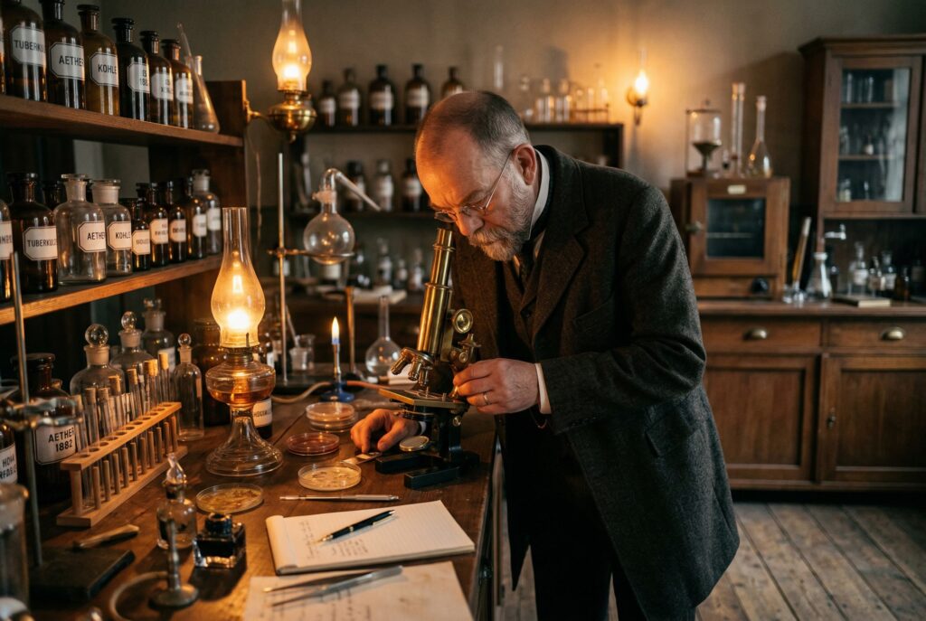 Robert Koch Announces Discovery of TB Bacterium
