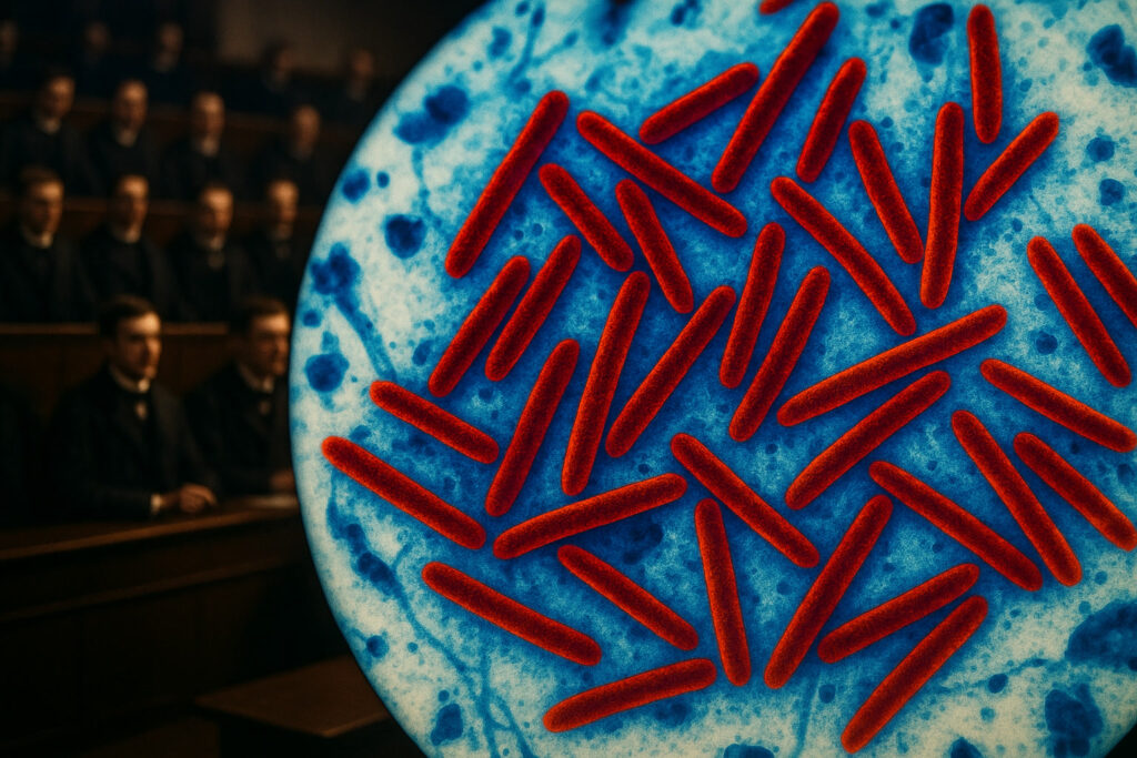 Robert Koch Announces Discovery of TB Bacterium — detail