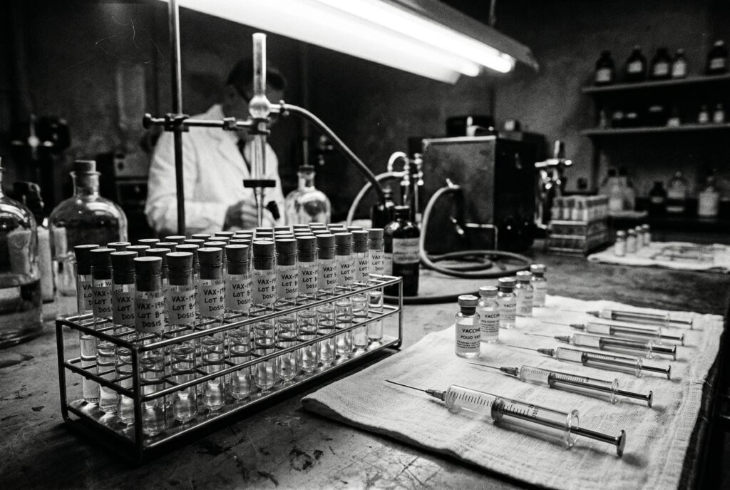 Jonas Salk Announces Polio Vaccine — detail