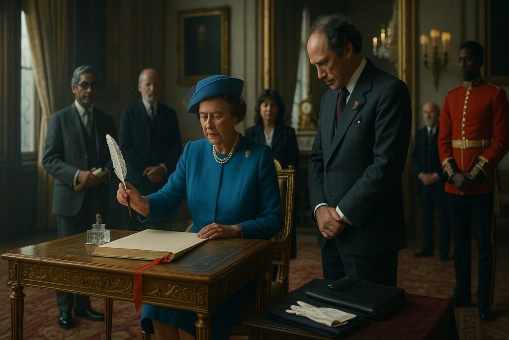 Canada Act Receives Royal Assent