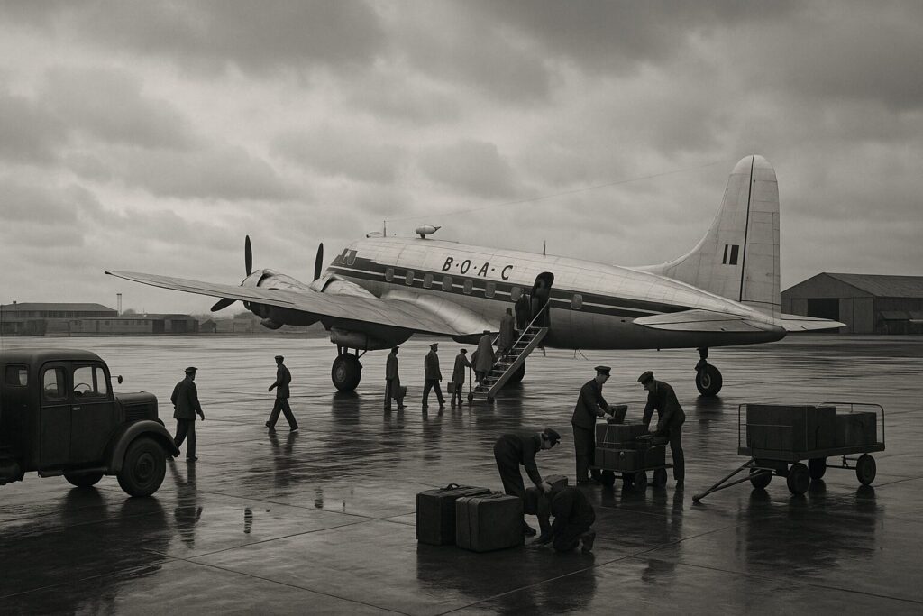 Heathrow's First International Flight
