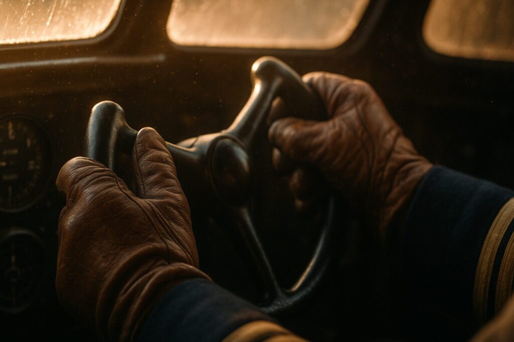 Heathrow's First International Flight — detail