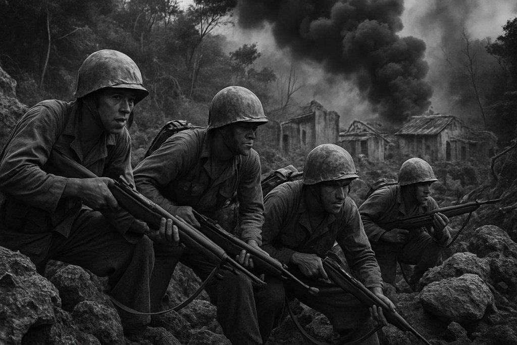 Battle of Okinawa Begins — detail