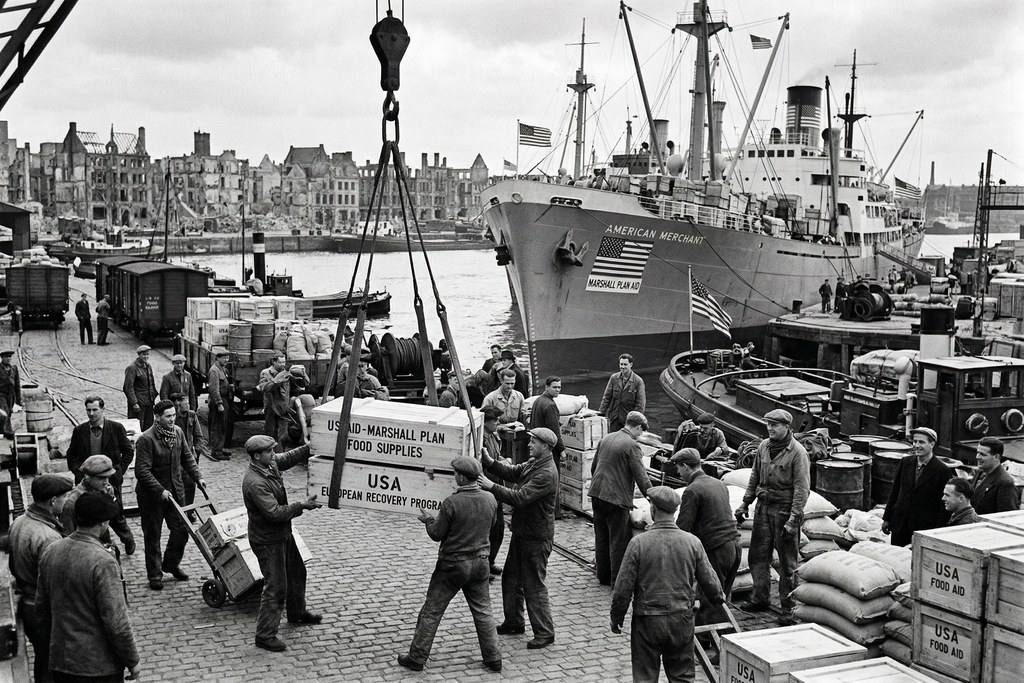 Marshall Plan Signed Into Law — detail