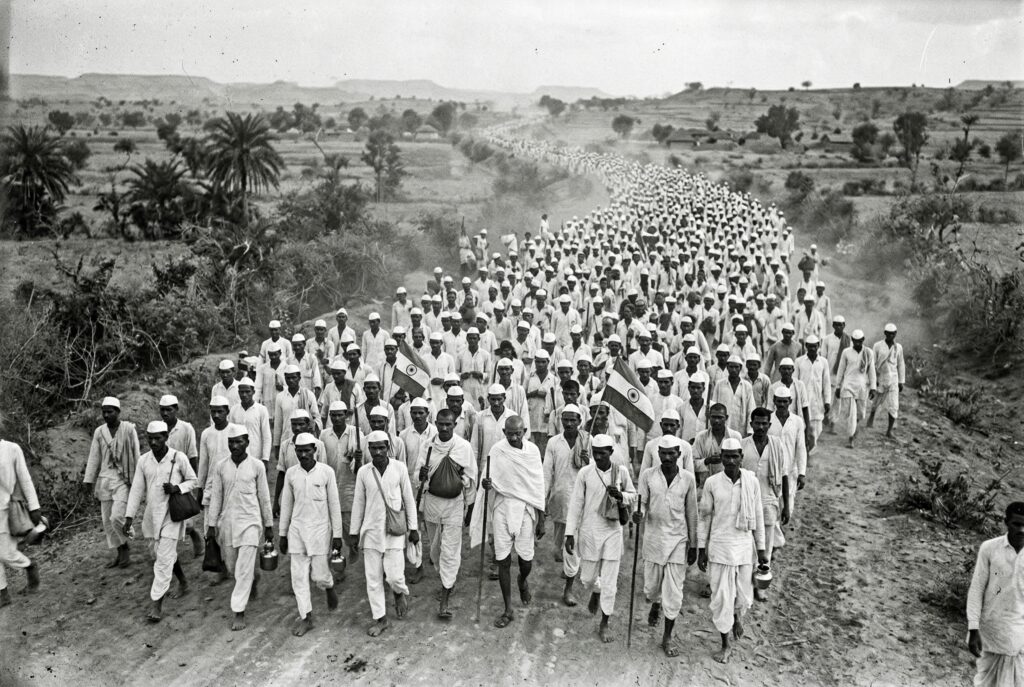 Gandhi Reaches the Sea — The Salt March Climax — detail