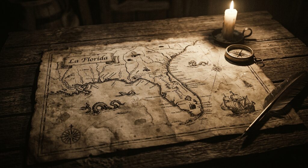 Ponce de León Landings in Florida — detail