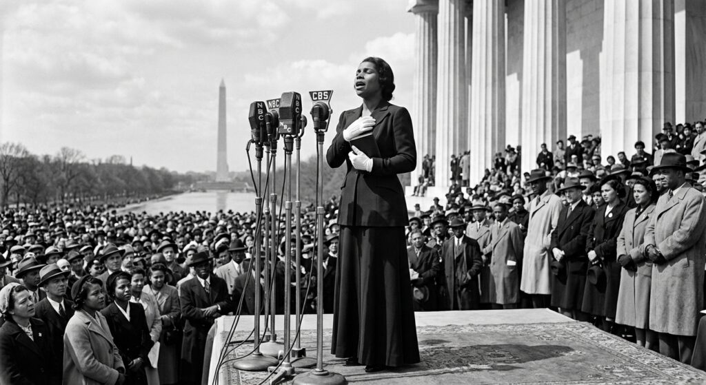 Marian Anderson's Lincoln Memorial Concert — detail