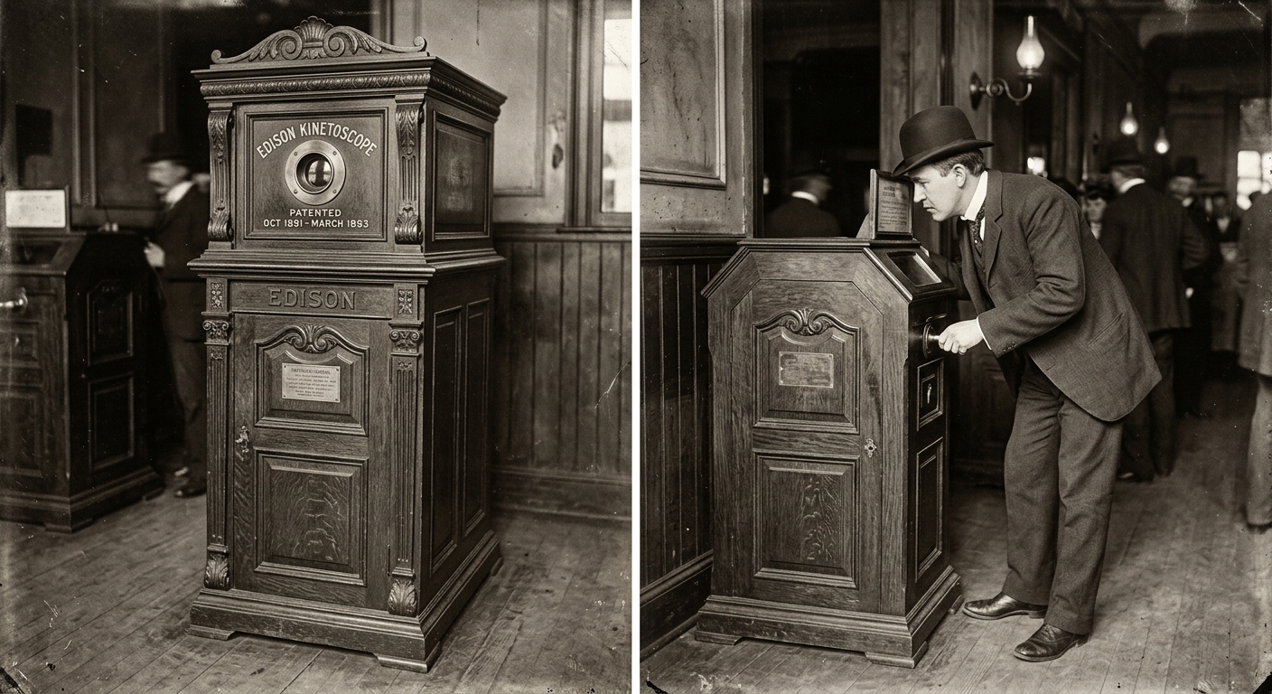 Edison's Kinetoscope Public Debut