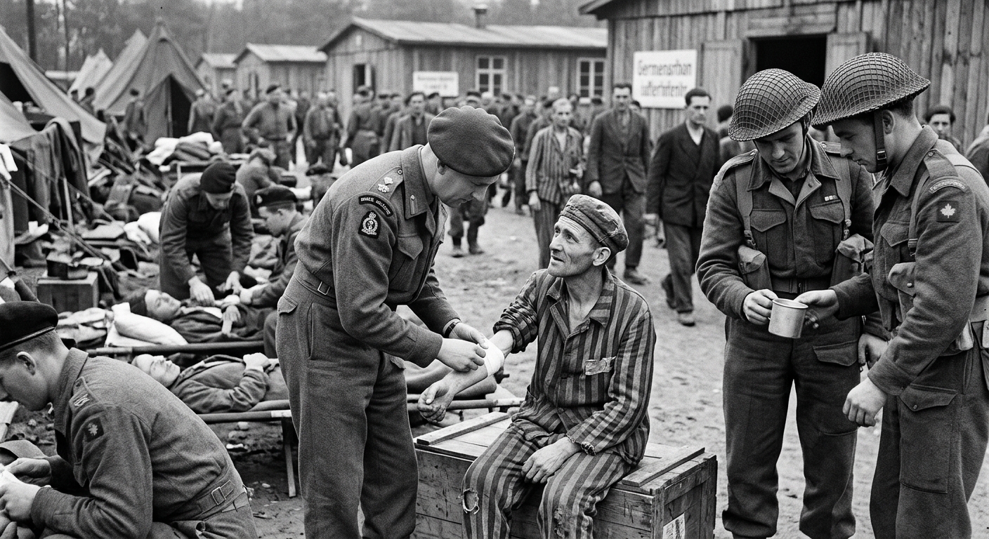 Liberation of Bergen-Belsen Concentration Camp — detail