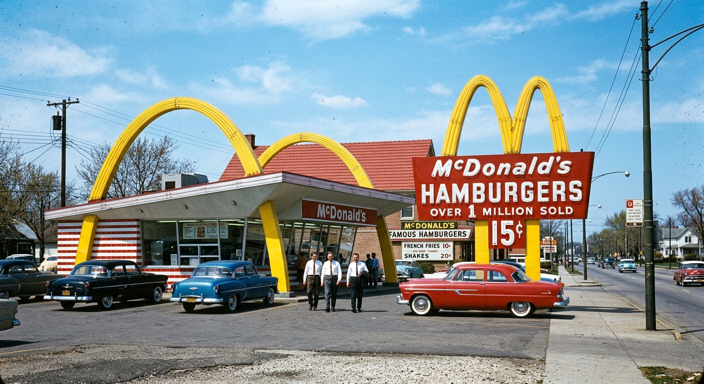 First Franchised McDonald's Opens
