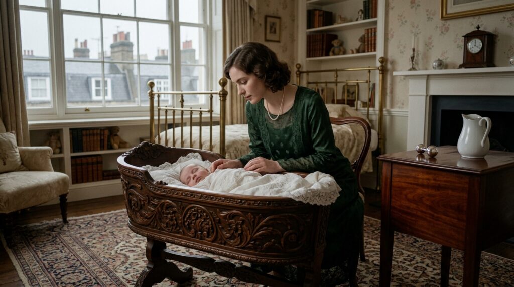 Birth of Princess Elizabeth — detail