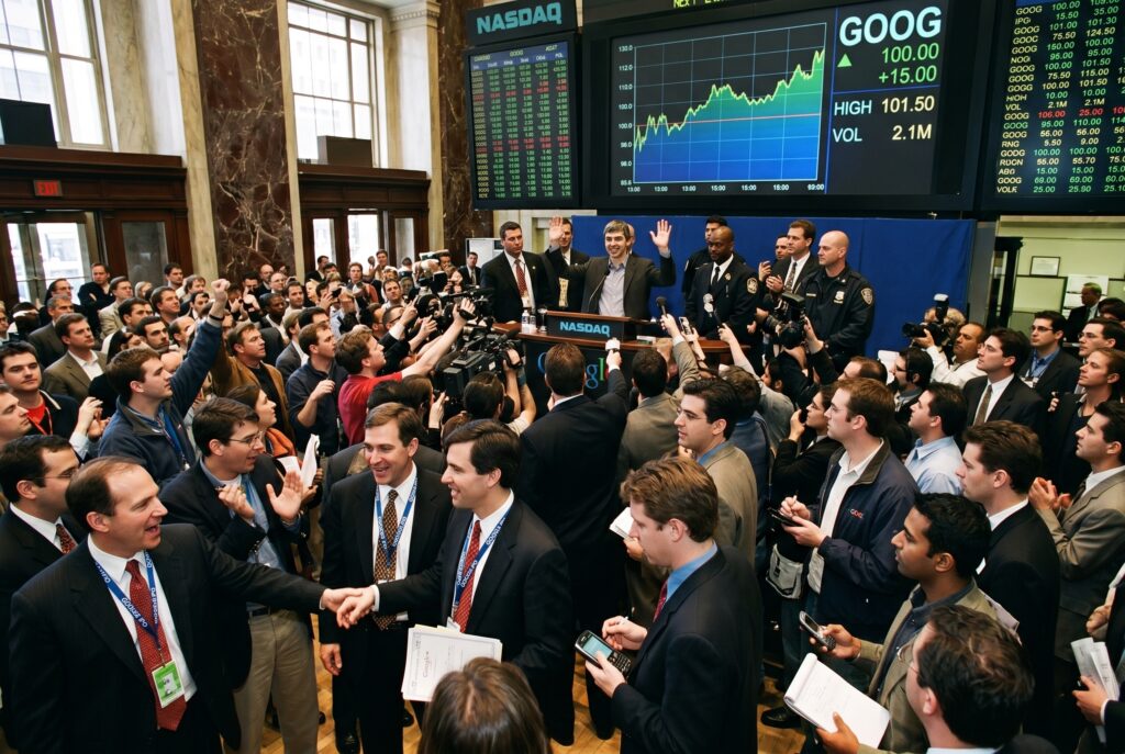 Google's IPO on NASDAQ in 2004