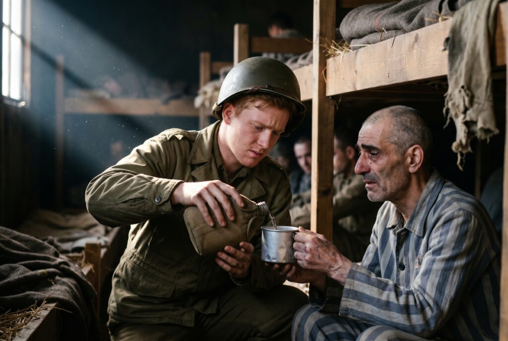 Liberation of Dachau Concentration Camp — detail
