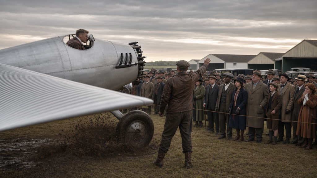 Charles Lindbergh Departs for First Solo Transatlantic Flight