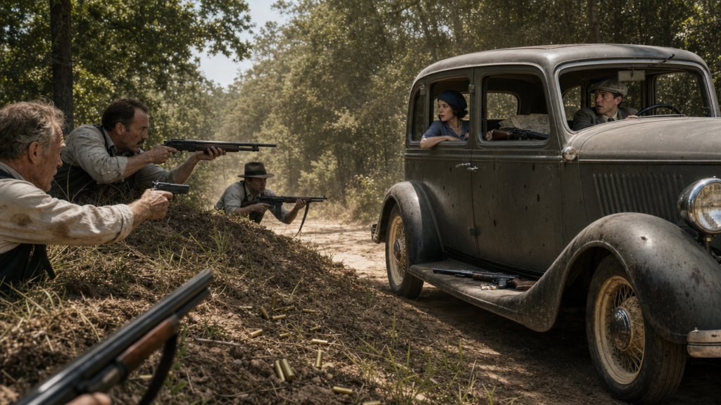 Bonnie and Clyde Killed in Police Ambush