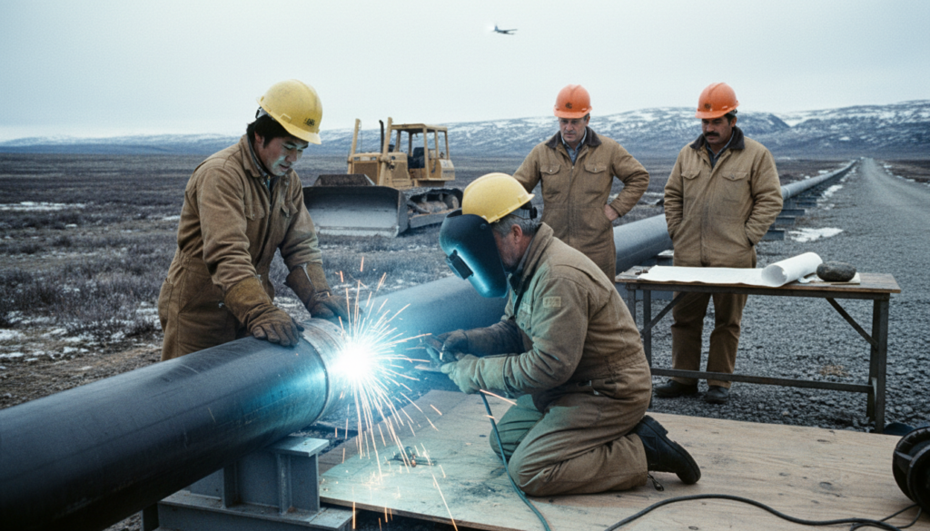 Trans-Alaska Pipeline Completed