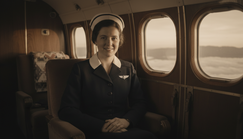 First Airline Stewardess — detail
