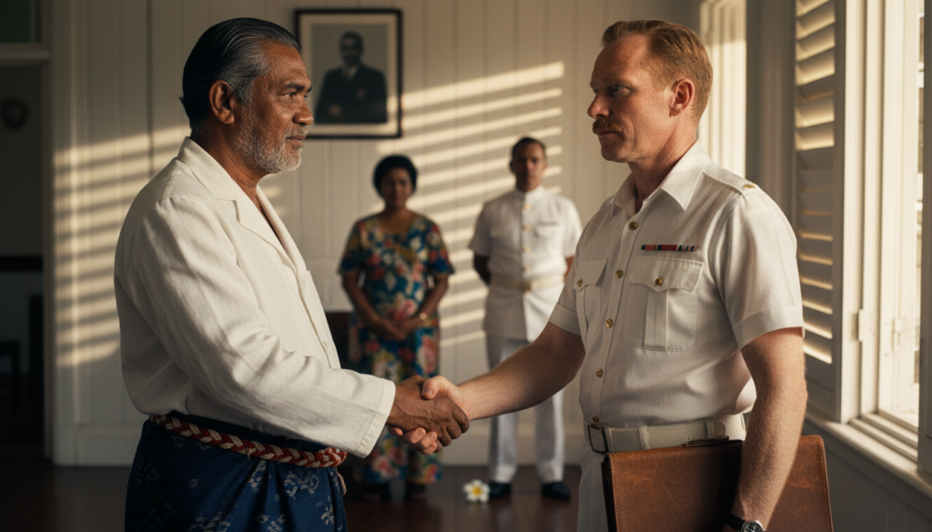Tonga Gains Full Independence from British Protectorate — detail