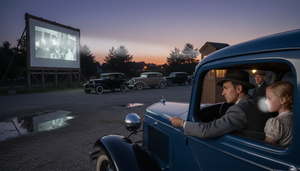 First Drive-In Movie Theater Opens