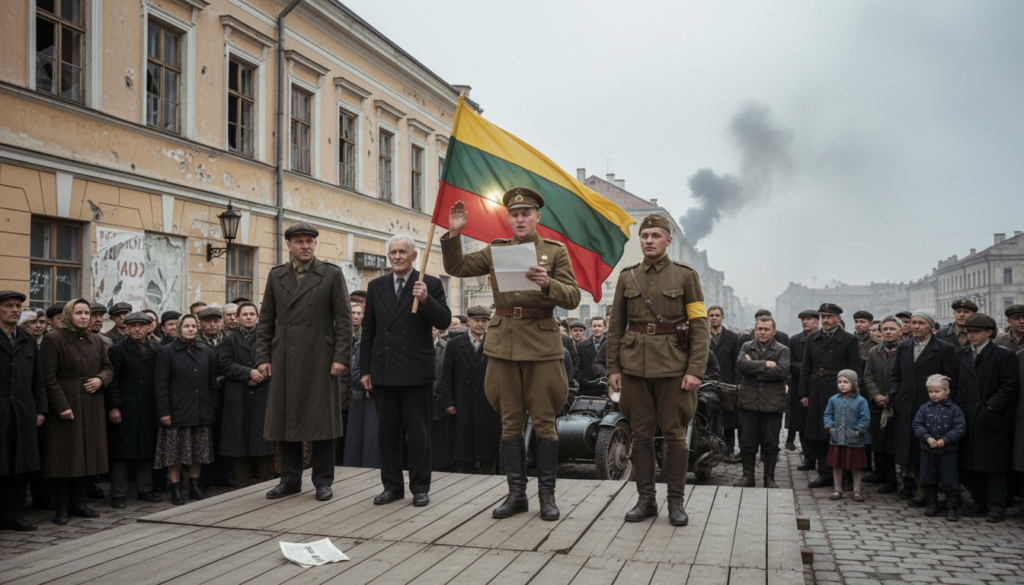 Lithuanian Activist Front Proclaims Restoration of Independence (1941)