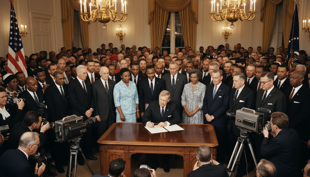 The Civil Rights Act Is Signed