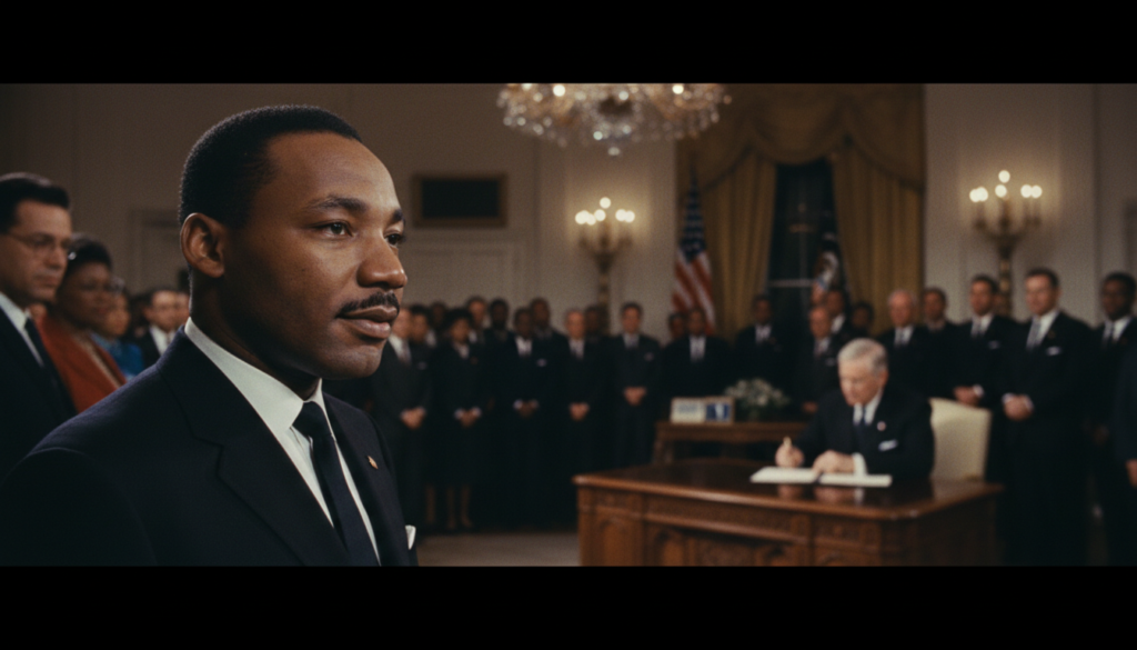The Civil Rights Act Is Signed — detail