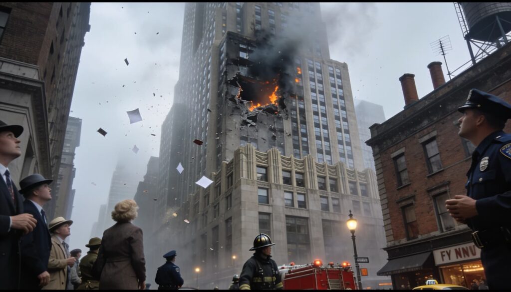 B-25 Bomber Crashes into Empire State Building