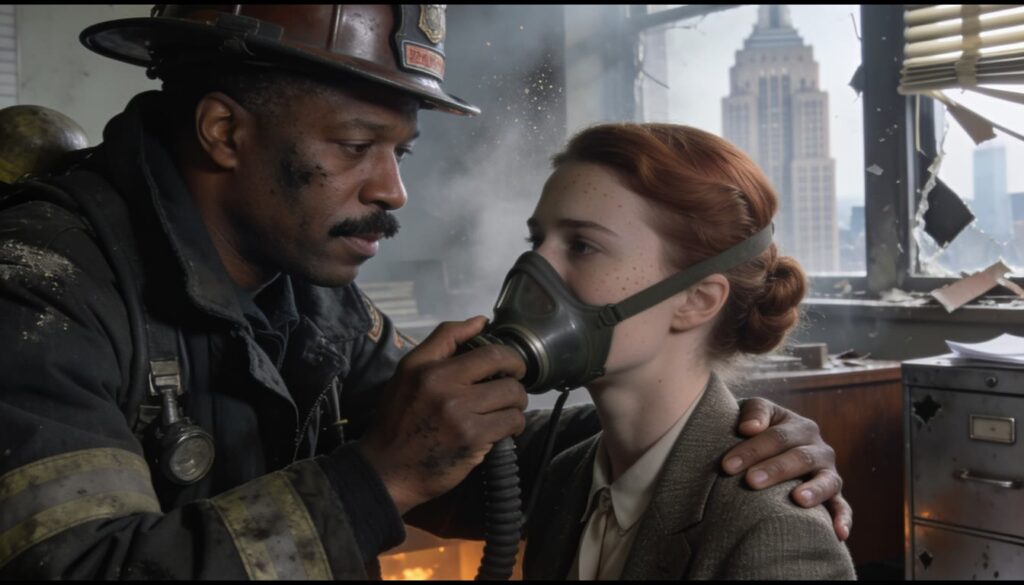 B-25 Bomber Crashes into Empire State Building — detail