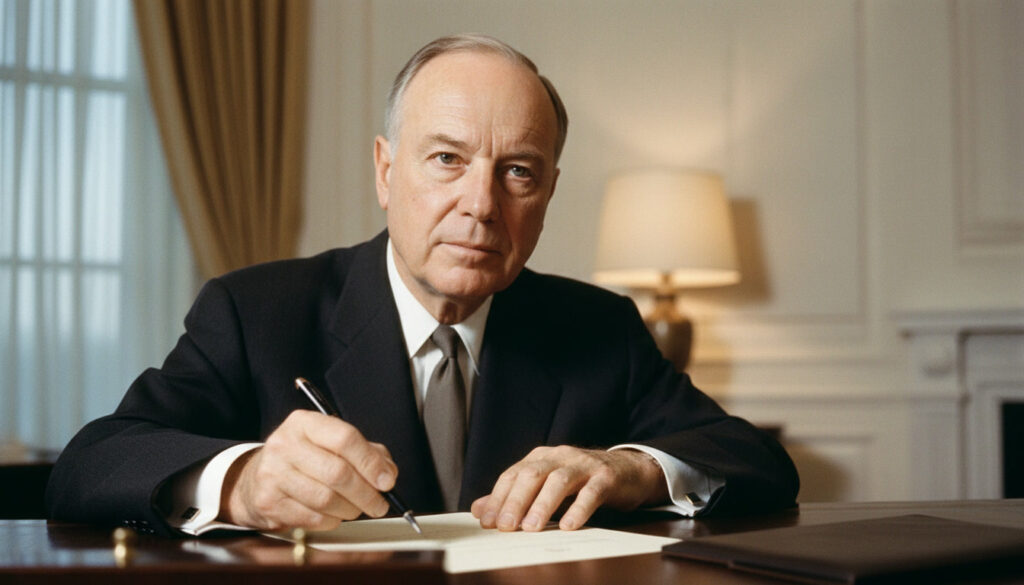 NASA Established. President Dwight D. Eisenhower signed the National Aeronautics and Space Act, creating the United States space agency — detail