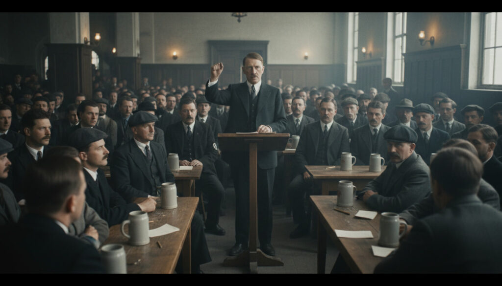 Hitler Becomes Nazi Party Leader. Adolf Hitler assumed dictatorial leadership of the National Socialist German Workers' Party