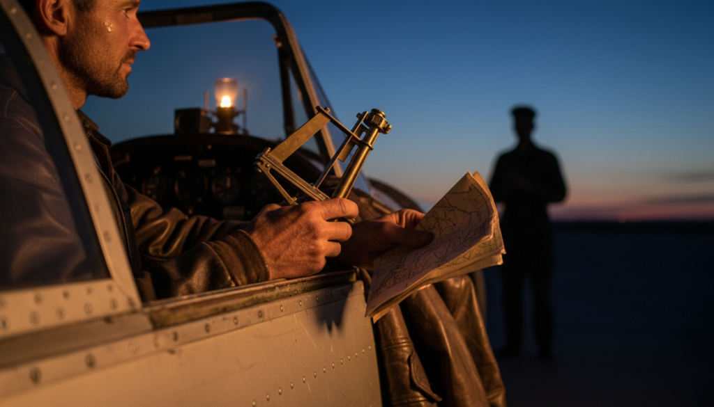 Wiley Post Completes First Solo Flight Around the World — detail