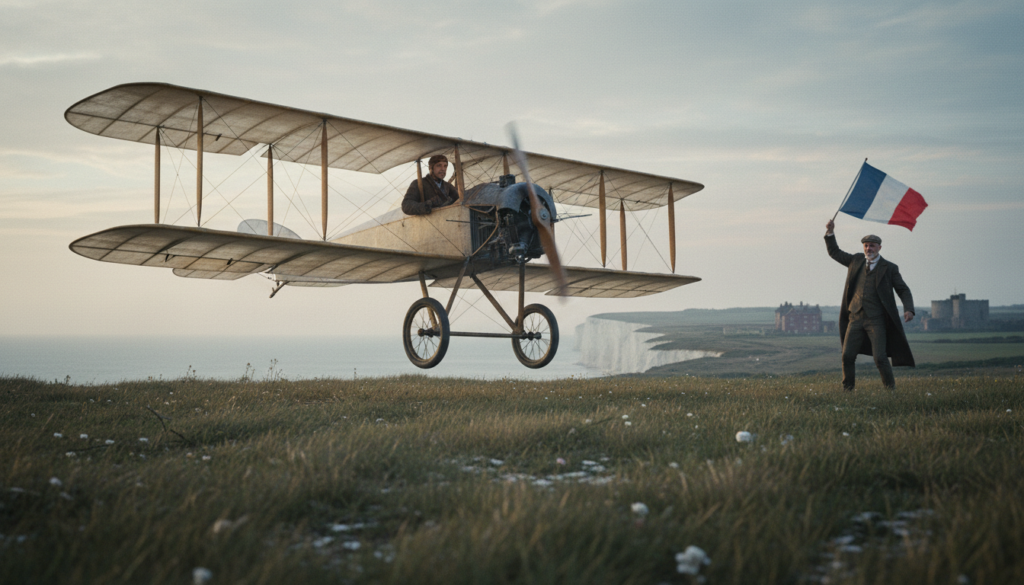 First Airplane Flight Across the English Channel