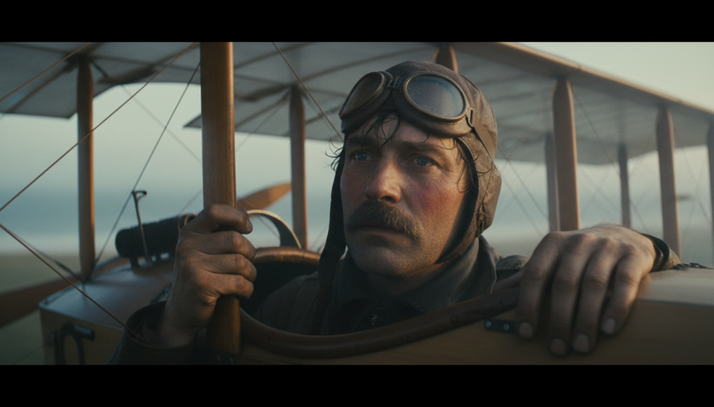 First Airplane Flight Across the English Channel — detail