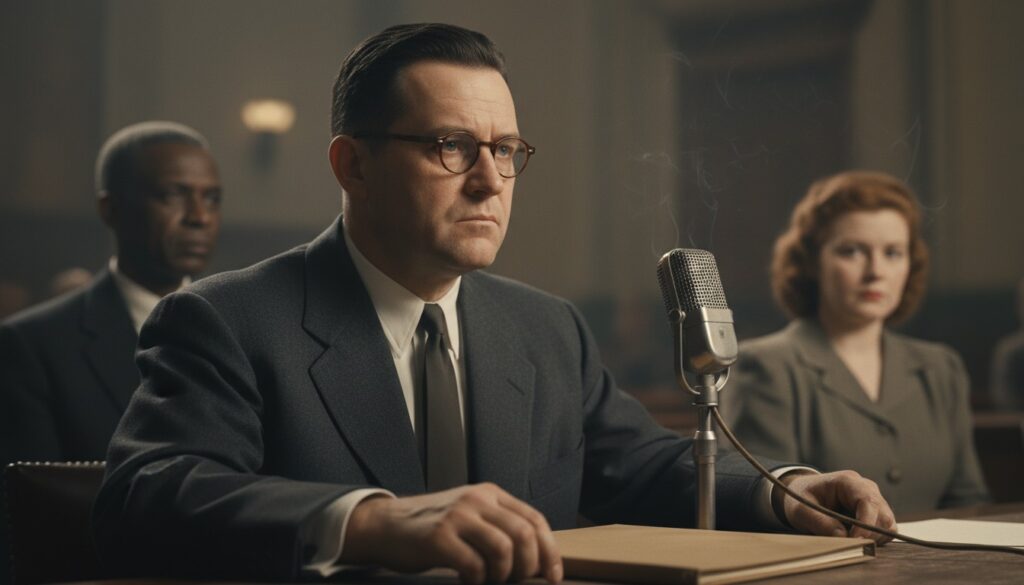Whittaker Chambers Testifies Against Alger Hiss — detail