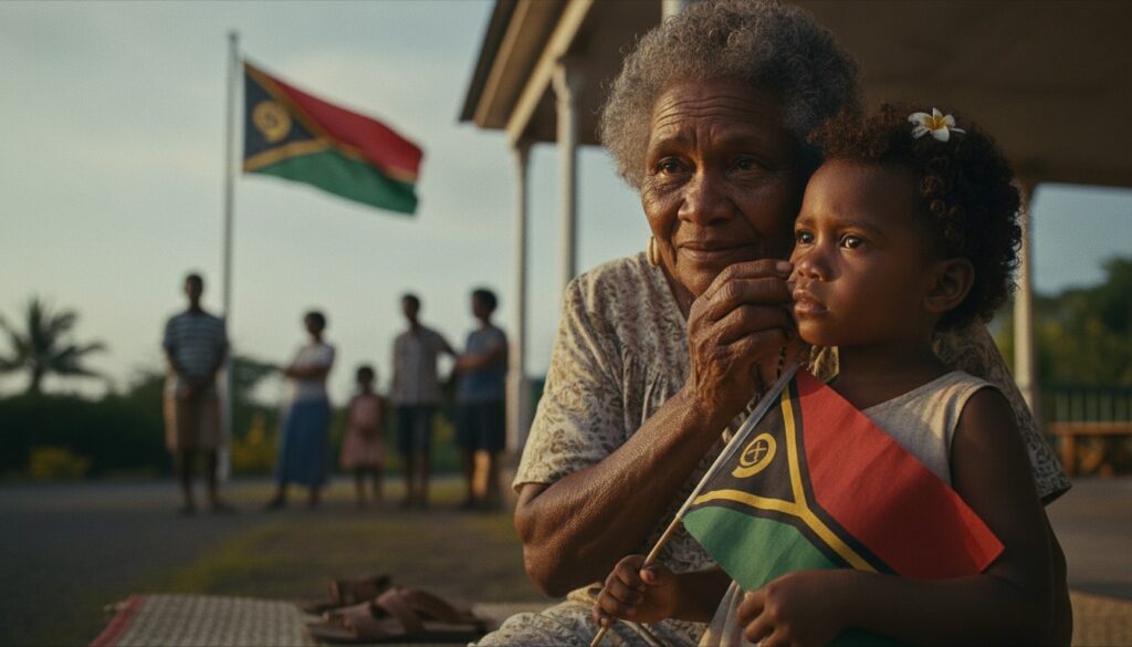 Vanuatu Gains Independence — detail
