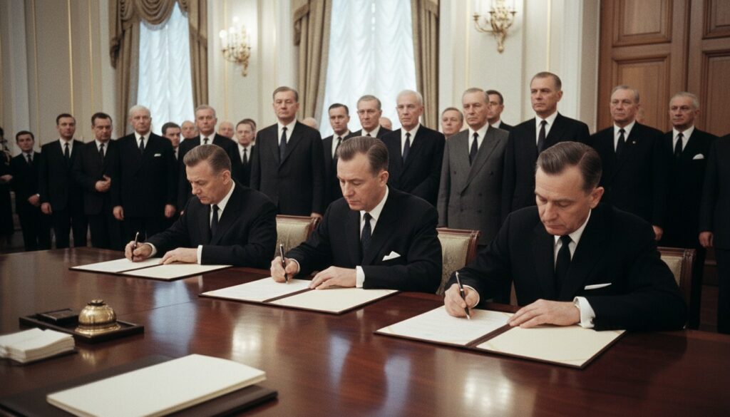 Partial Nuclear Test Ban Treaty Signed