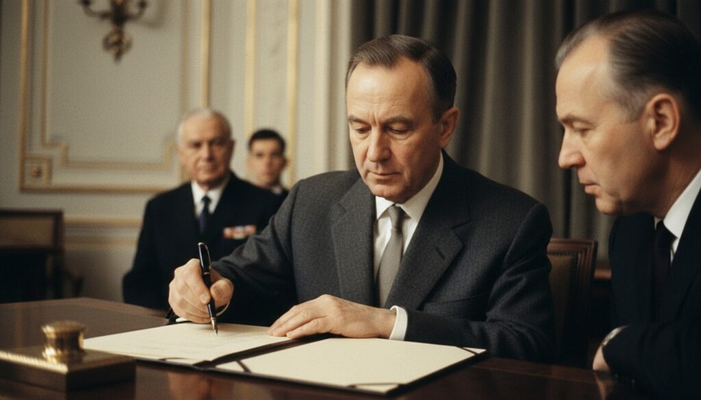 Partial Nuclear Test Ban Treaty Signed — detail