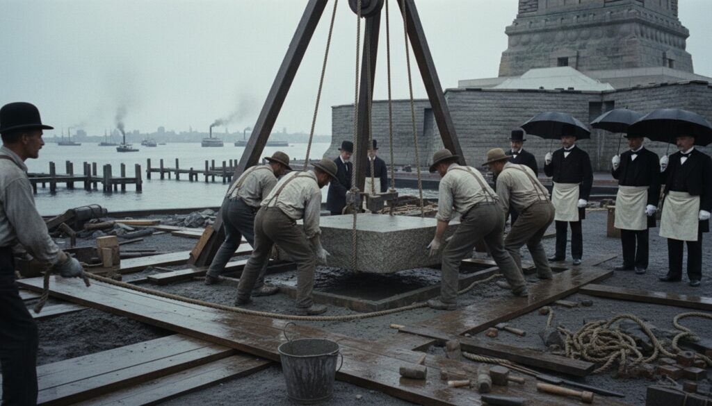 Statue of Liberty Cornerstone Laid