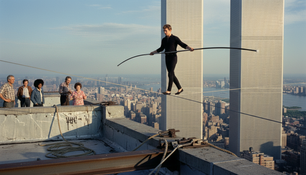 Philippe Petit’s Twin Towers High-Wire Walk