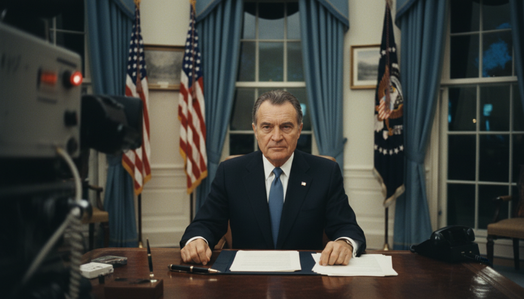 Nixon Announces His Resignation