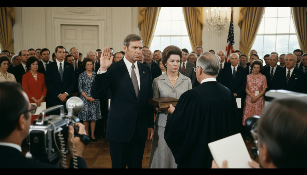Gerald Ford Becomes 38th U.S. President