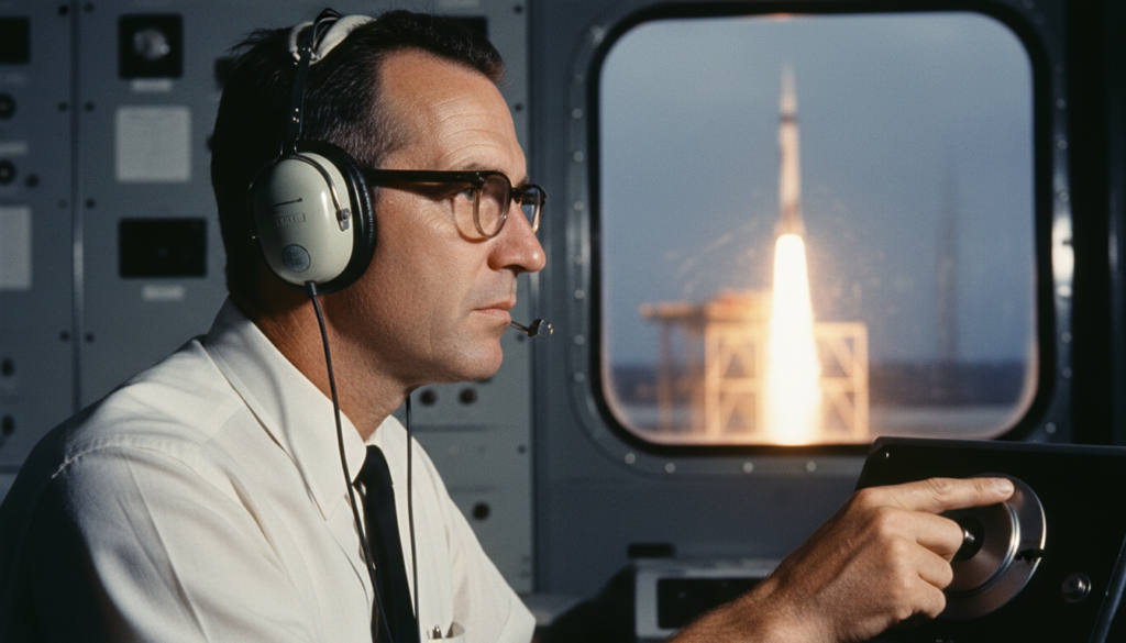Lunar Orbiter 1 Launches — detail