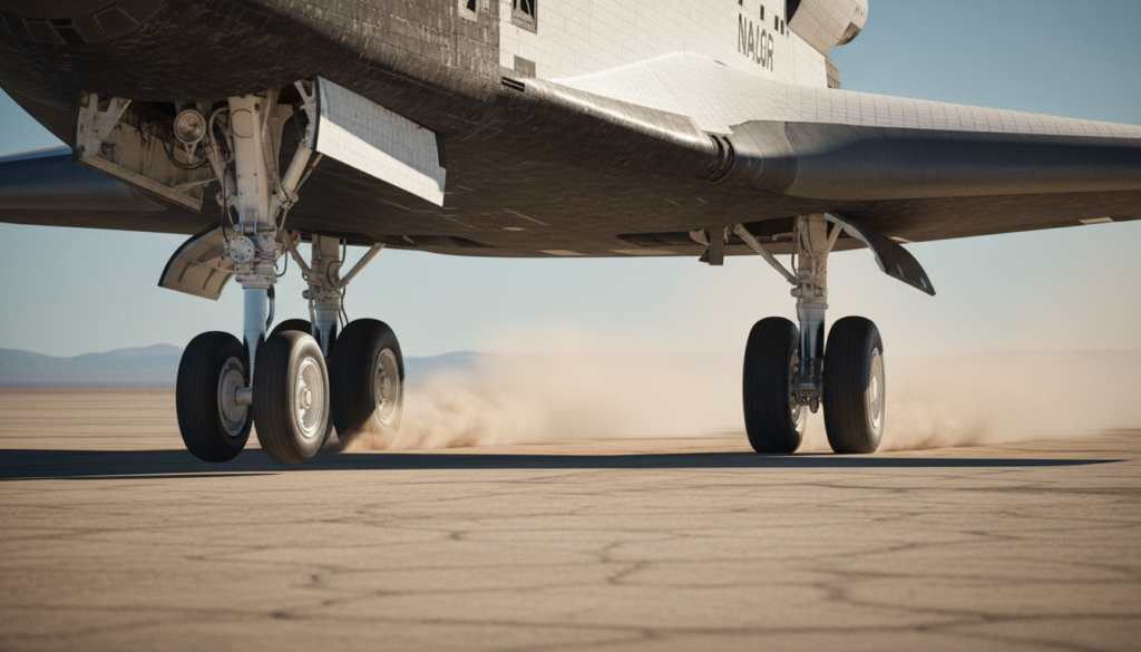 Space Shuttle Enterprise’s First Free Flight — detail
