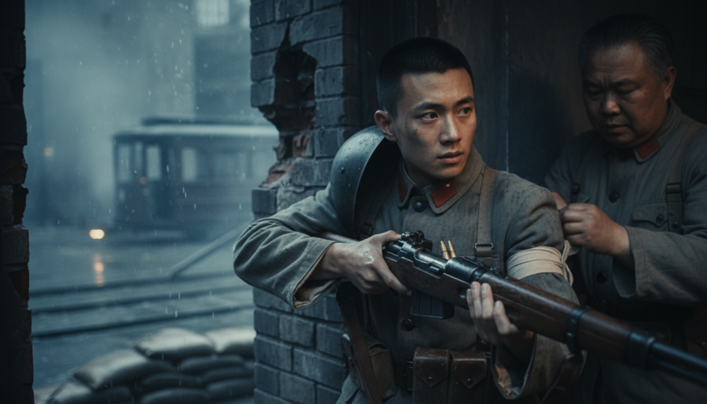 Battle of Shanghai Begins — detail