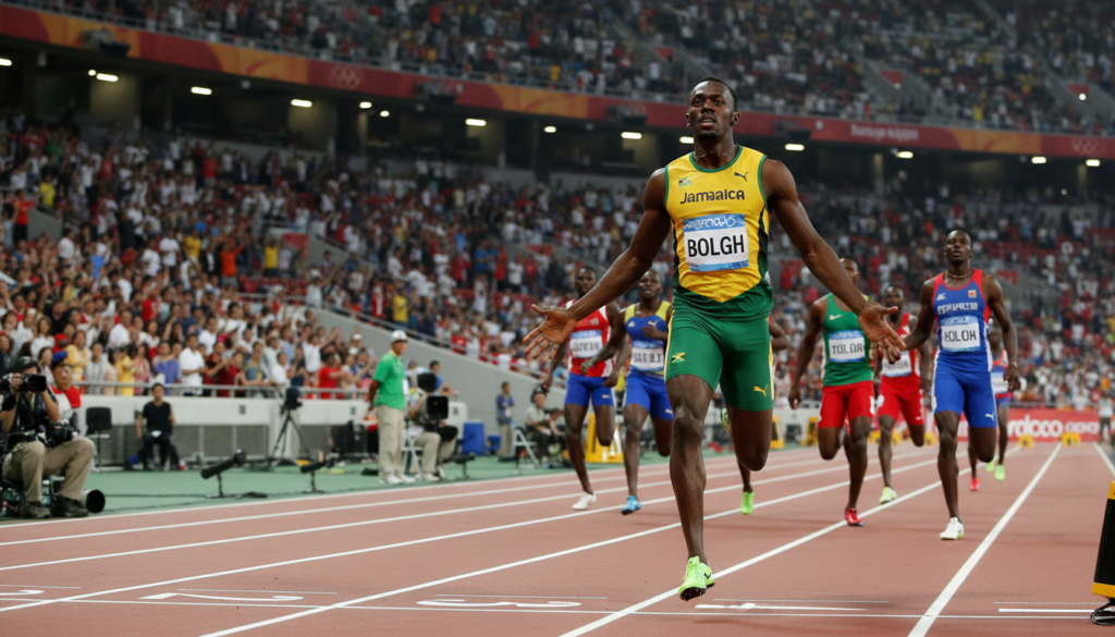 Usain Bolt Sets 100-Meter World Record