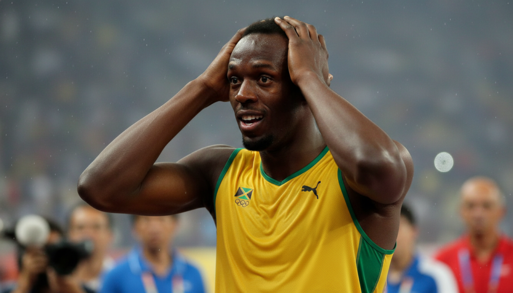 Usain Bolt Sets 100-Meter World Record — detail