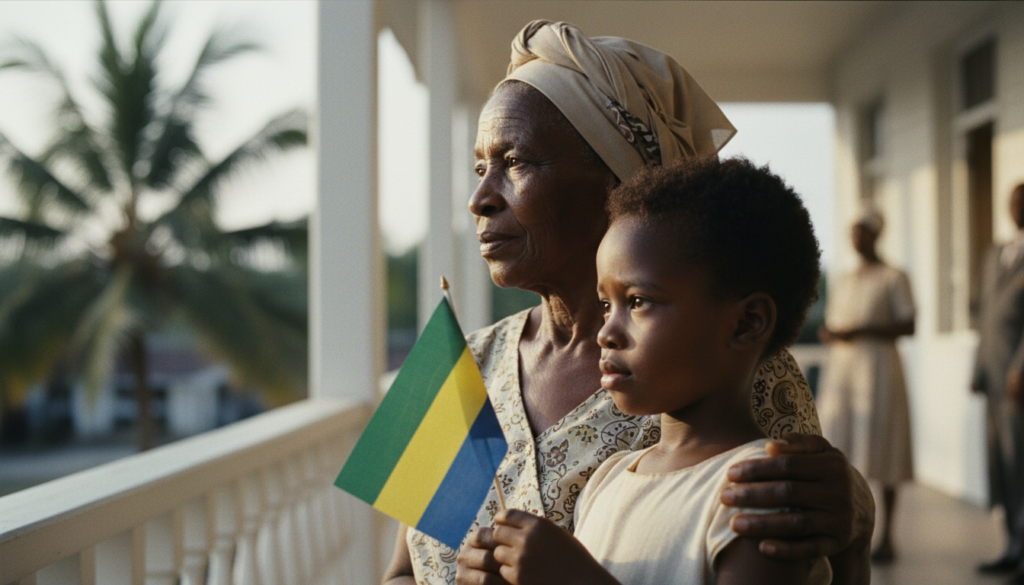 Gabon Gains Independence — detail
