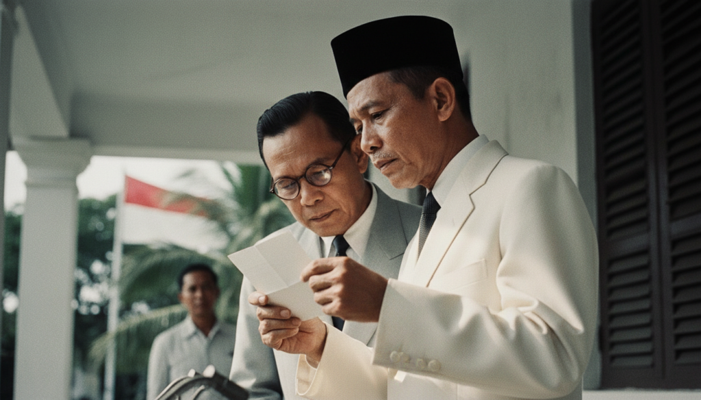 Indonesian Independence Proclaimed — detail