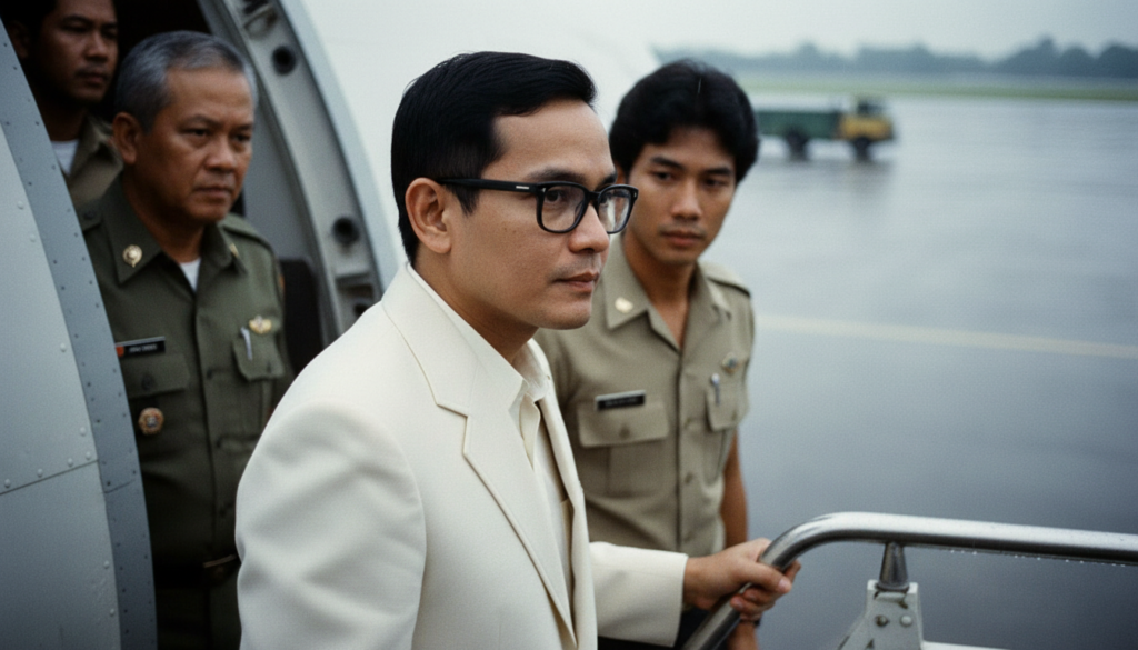 Benigno Aquino Jr. Assassinated — detail